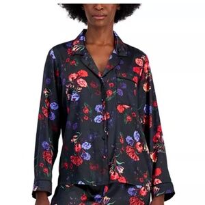 NWT I.N.C. International Concepts Women's Midnight Garden Pajamas Top